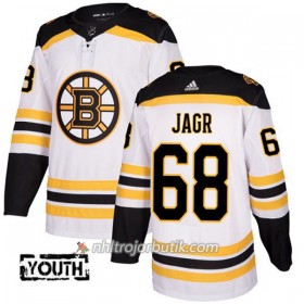 Barn Ishockey Boston Bruins Tröja Jaromir Jagr 68 Adidas 2017-2018 Vit Authentic